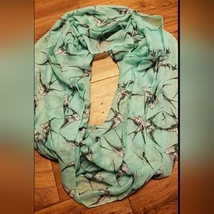 Teal infinity scarf